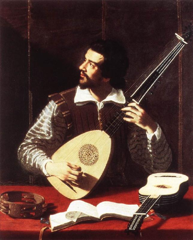 GRAMATICA, Antiveduto The Theorbo Player dfghj oil painting image